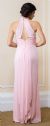 Halter Neck with Pearl Accent Long Formal Bridesmaid Dress back